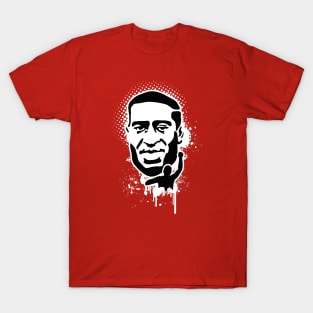 George Floyd Portrait Black Lives Matter Graffiti T-Shirt